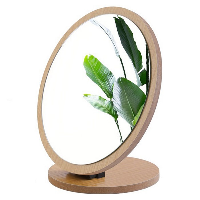 므뮤 목재 탁상용 스탠드업 접이식 테이블 HD 탁상거울