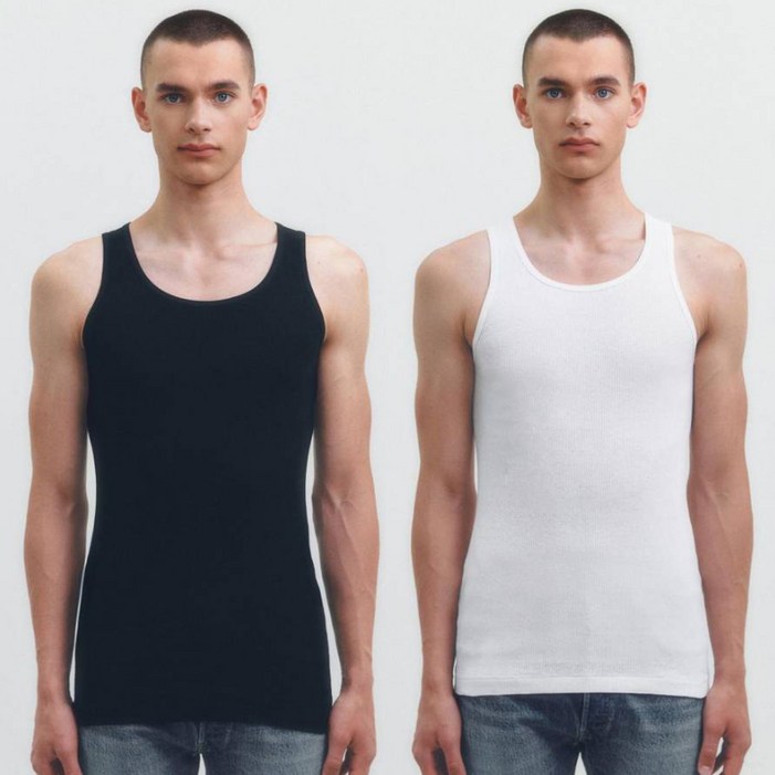 헤인즈 남성용 A 셔츠 탱크탑 2p