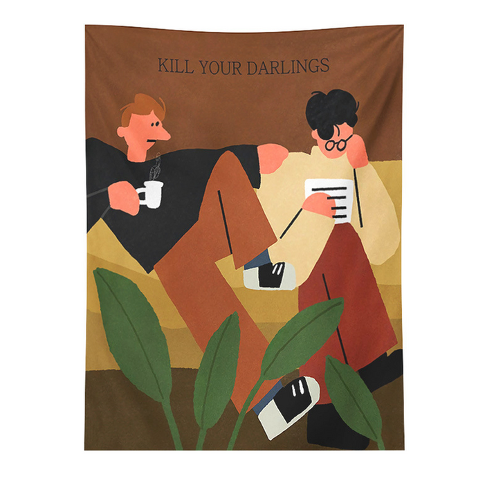 픽노아 북유럽 감성의 일러스트 패브릭 태피스트리