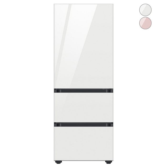 색상선택형 삼성전자 BESPOKE 김치플러스 3도어 키친핏 313L 냉장고 방문설치