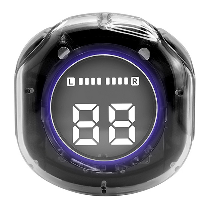 디알고 키즈 LED 블루투스 청력보호 이어폰, 블랙, DRGOBT10K