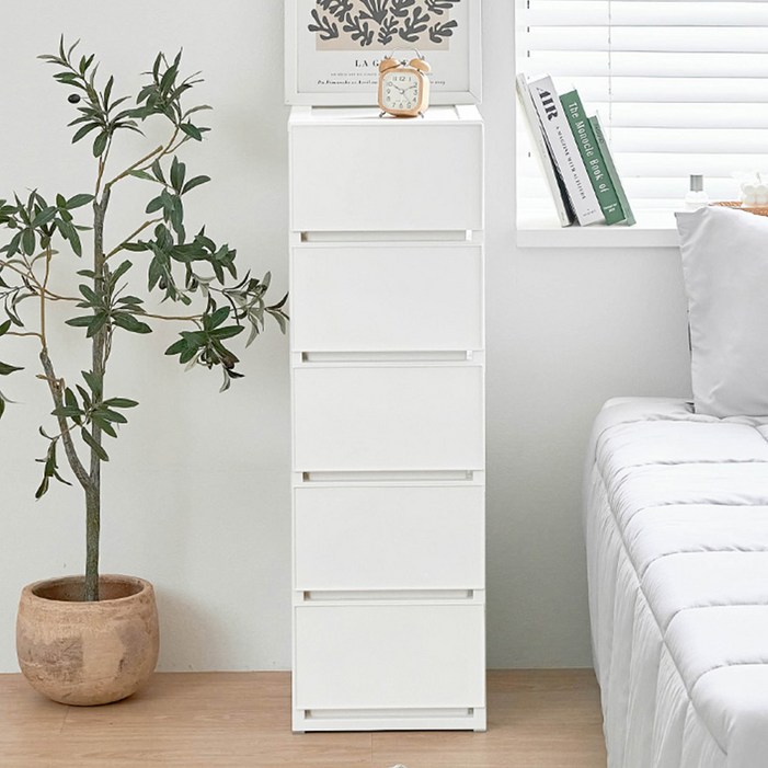 코멧 국내생산 모던 슬림서랍장