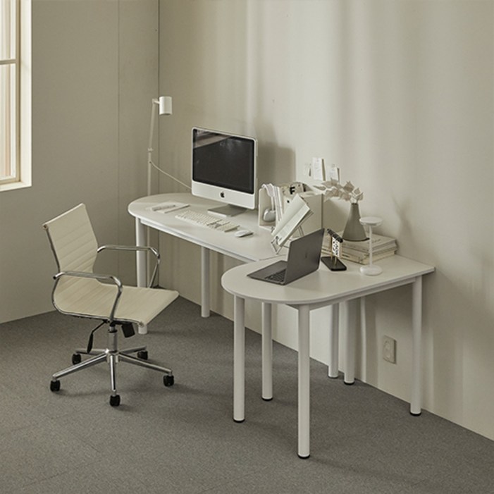 16피스 BMD 1400 반원형 멀티 식탁 테이블 책상 데스크