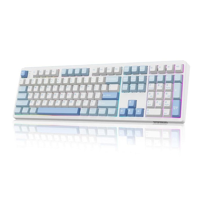 MechLands EPOMAKER TH108 Full Size Mechanical Keyboard, Wireless Gaming 8000mAh Battery, Creamy Ga
