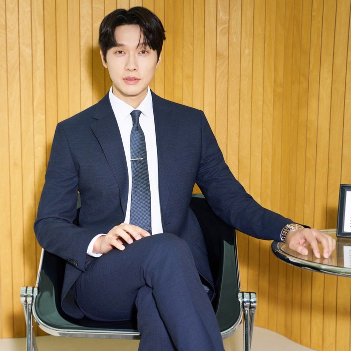 파크랜드오스틴리드 24SS 남성 봄여름간절기 네이비 모혼방 스트레치 수트 정장 바지  APS24531 NC울산뉴코아