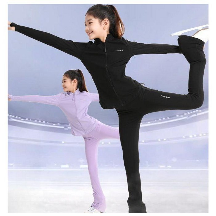 SUNO 피겨스케이트 연습복 피겨바지 방수 피겨연습복 훈련복 스케이팅 팬츠 빙상복 세트