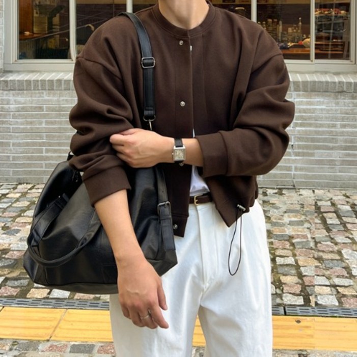 핏보장주문폭주 이프 미니멀 크롭 스트링 가디건 숏 크롭자켓 봄 가을 겨울
