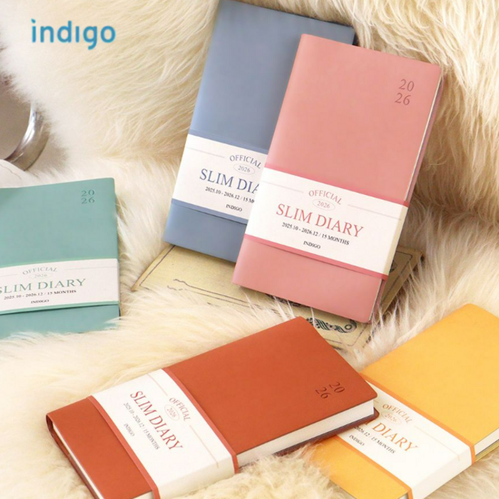 2026 오피셜 슬림 먼슬리 업무용 다이어리 2025년 10월  2026년 12월, 1개, 그린무스