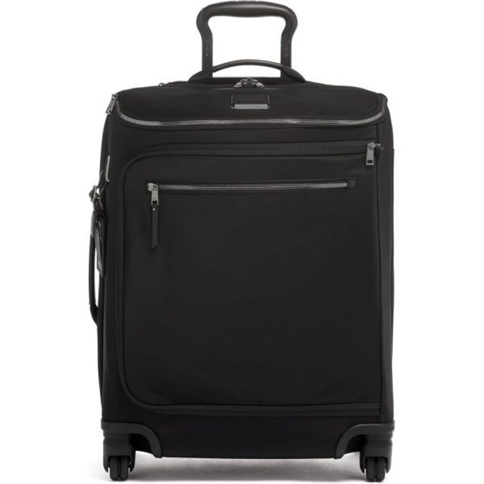 투미  보야지르 레거 4륜 러기지 여성용 가볍고 넓고 세련된 실루엣, 내구성이 뛰어난 프리미엄 여행 가방 블랙  건메탈