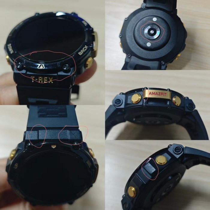 호환 Amazfit T-rex 2 스마트 워치 GPS 실외 추적기심박수 모니터 포함 Trex pro 중고 품목