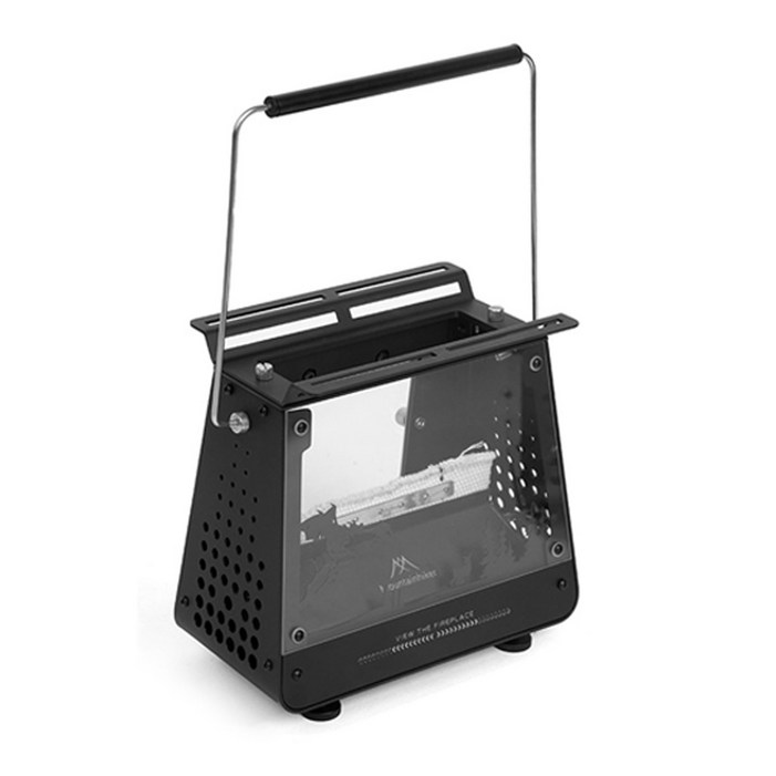 마운틴하이커 오일 램프 미니 화로 불멍 화로대 아이언 스토브, 1개, 블랙 SZK13022