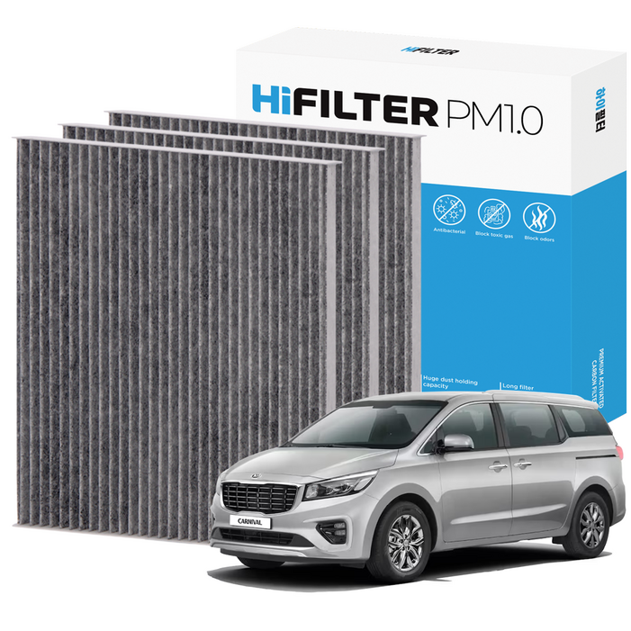 21 하이필터 PM1.0 활성탄 자동차 에어컨필터 기아