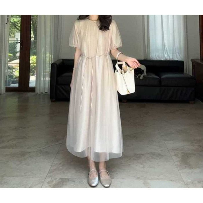 오간자원피스 40대원피스 수입 예쁜 메쉬 루즈핏 편한