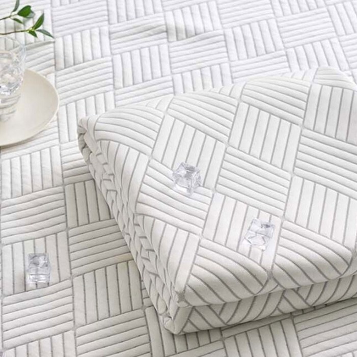 25년제조 국산100 듀라론 쿨 냉감 패드 휴비스 정품 원단 쿨매트 여름 아이스 침대 패드