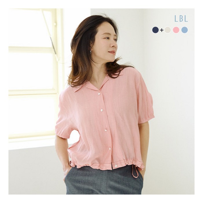 LBL 런칭가 69,900원25 SUMMER 크링클 하프슬리브 셔츠 자켓 2종