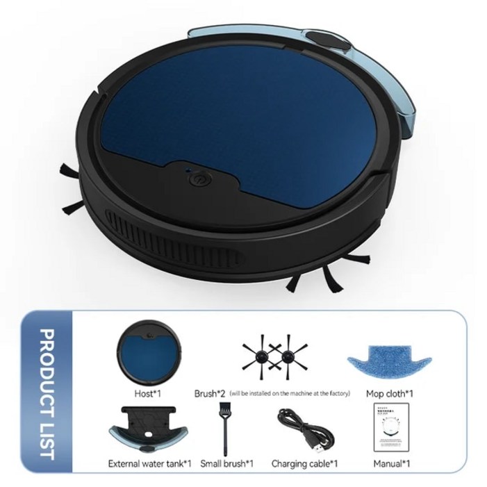 샤오미 호환 음소거 진공 청소기 APP 원격 자동 제어 청소 로봇 물 탱크 습식 걸레질