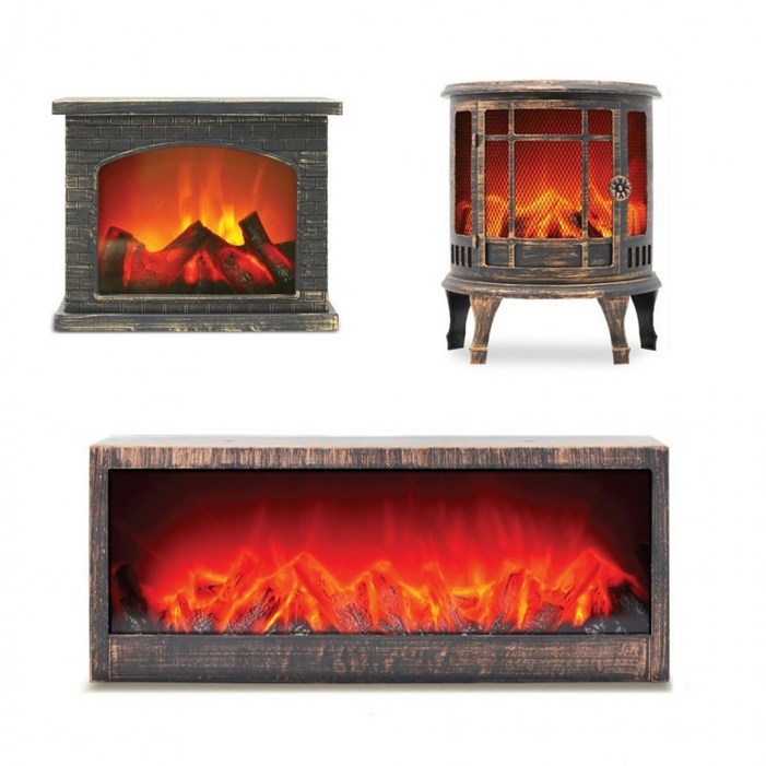 LED 실내 엔틱 벽난로 무드등 불멍 감성 캠핑