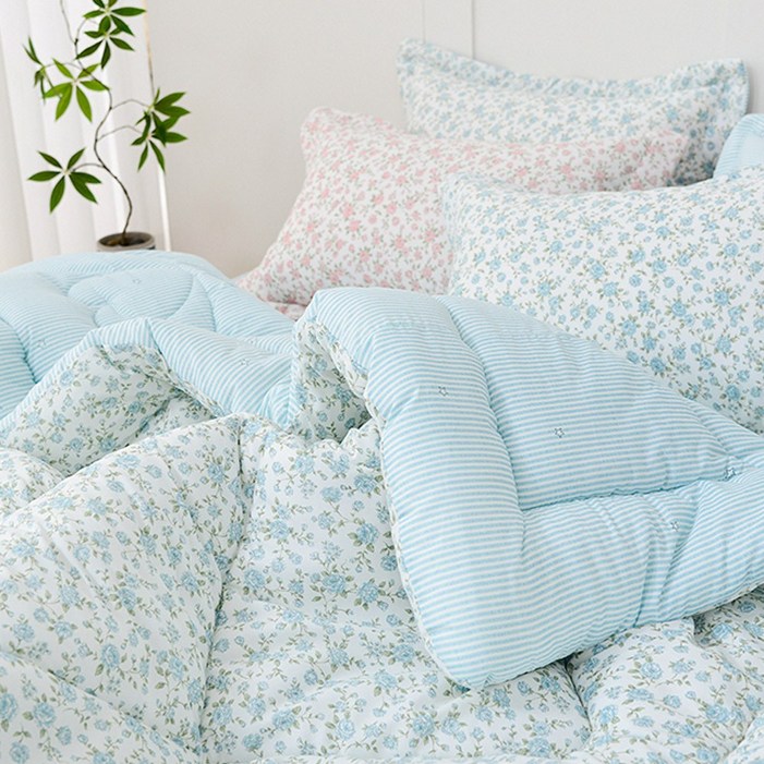 수젠하우스 플라워가든 소프트 마이크로 차렵 이불 국내 제작 생산