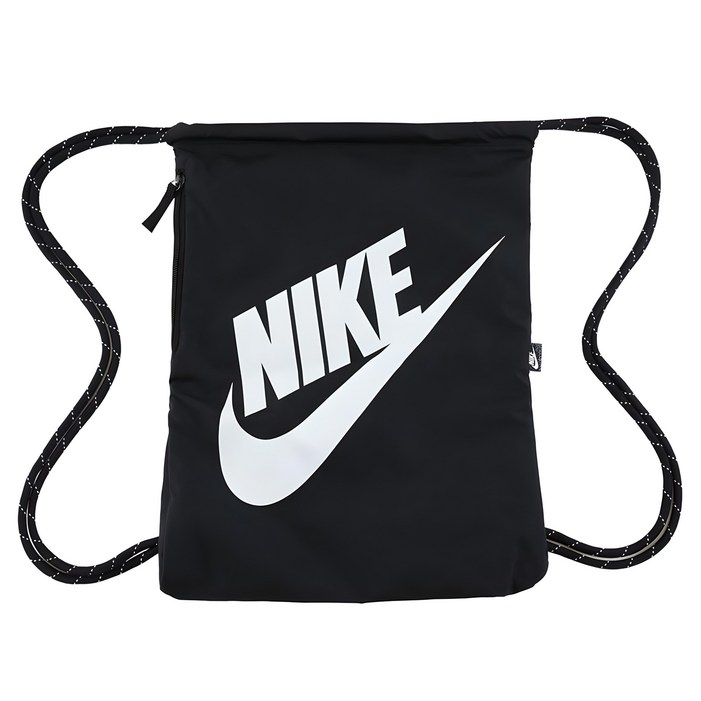 나이키 헤리티지 드로우스트링 짐색 DC4245010, 블랙, 1개