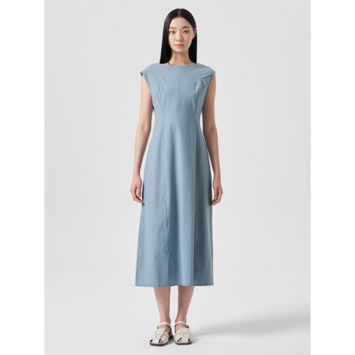 국내매장정품 에잇세컨즈 8SECONDS 나일론 민소매 원피스 블루 114871AY2P 114871AY2P 116464