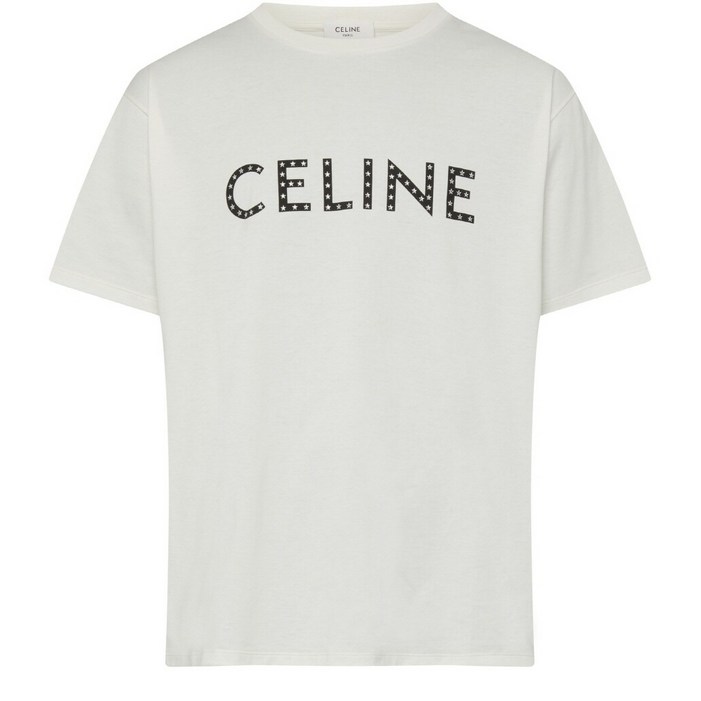 셀린느 반팔 라인스톤 루즈핏 티셔츠 오프화이트 2X47F671Q 01OB - 투데이밈