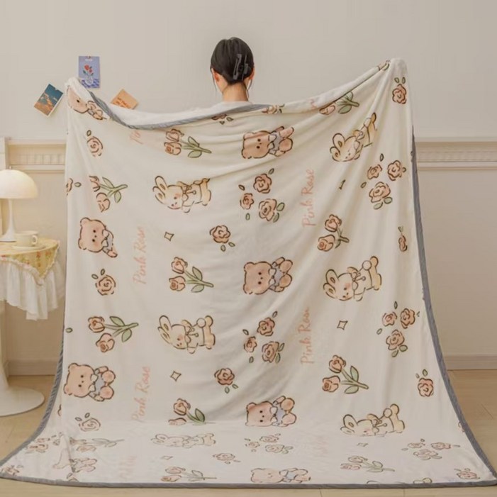 YYT 포근나래 러블리 담요 카피바라 담요, 사계절 담요, 얇은 점심 담요