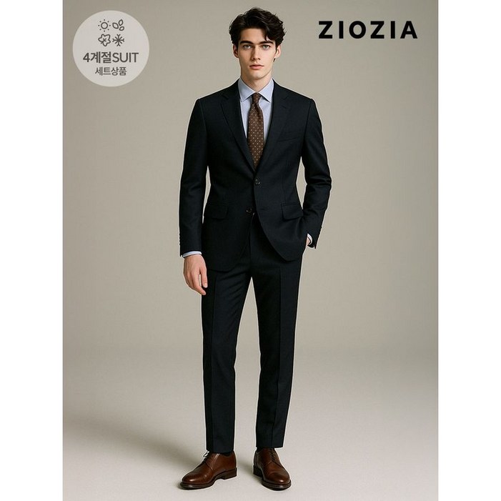 지오지아 컴포트핏 트윌조직 네이비 정장세트 ACD5SB1201 ACD5SP1201 DNV