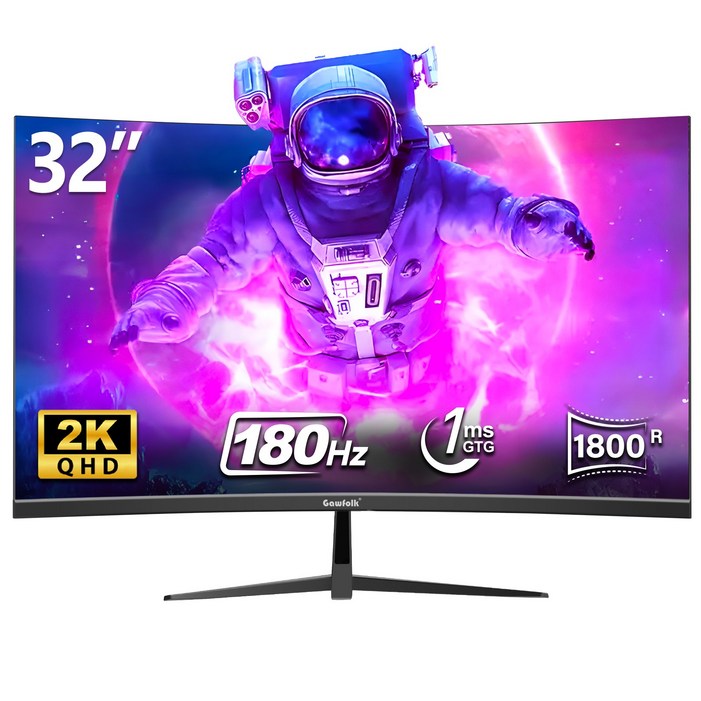 32인치 울트라 와이드 커브드 게이밍 모니터, 4K UHD 160Hz, 2K QHD 180hz 1800R, 169 와일드 커브드 모니터 Gawfolk 할인중