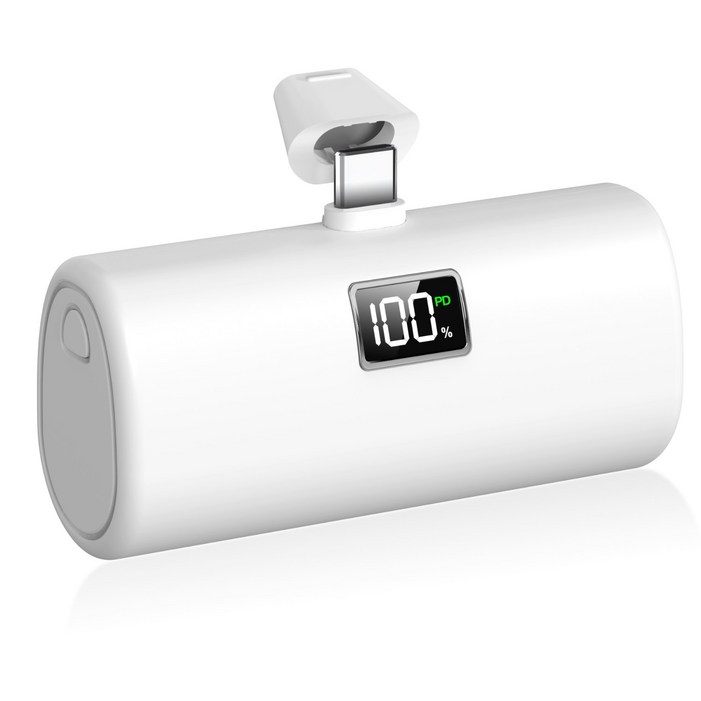 YINTO 도킹형 고속충전 PD 20w 일체형 휴대용 미니 보조배터리 C타입