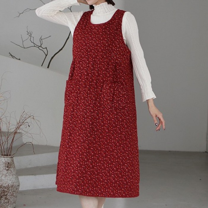 누비꽃비 원피스