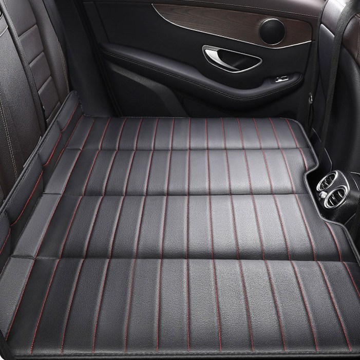 슈페어 뒷좌석 차박매트 놀이방 매트리스, 레드블랙