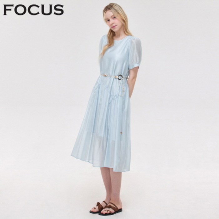 벨트 셋 오간자 롱 원피스VFI5M3OP3131