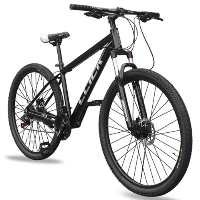 클릭 토브27.5D 27.5인치 알루미늄 유압식디스크브레이크 MTB 자전거 미조립, 유광블랙미조립, 1개, 180cm