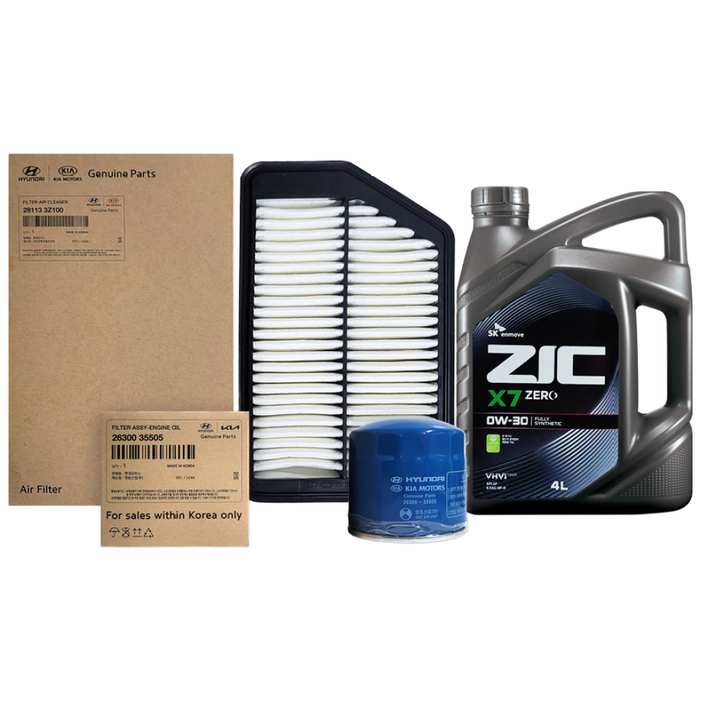 올뉴,더뉴 카렌스 RP LPG 2.0 1318년식 순정필터지크합성유 4L, 2L, 1개