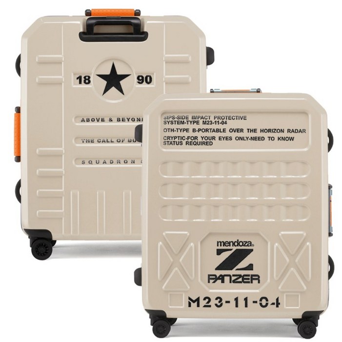 멘도자 펜저 22인치 튼튼한 폴리카보네이트 캐리어 대형 연예인 여행가방