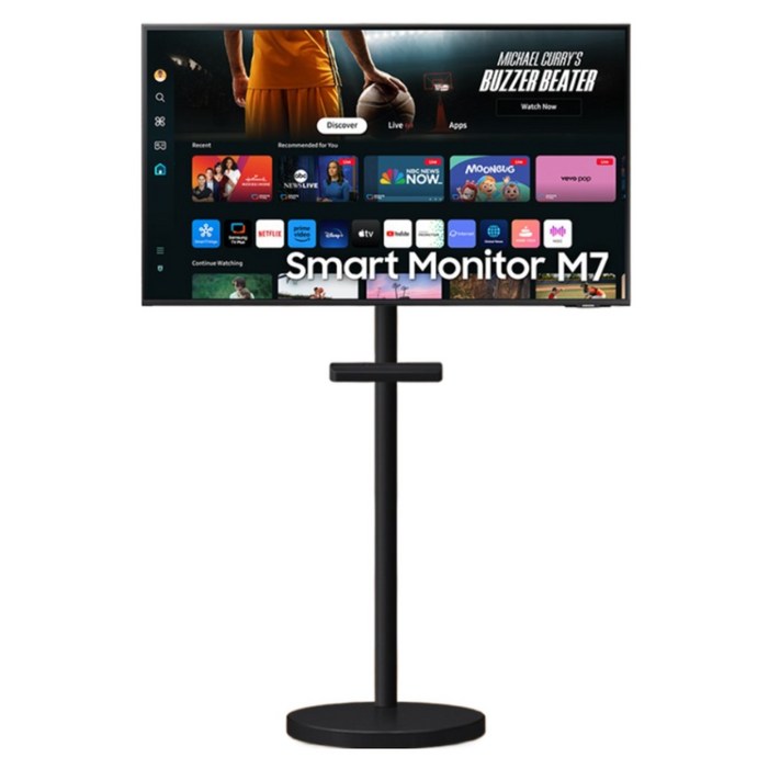 삼성전자 스마트 모니터 M7 43형 전용 무빙 스탠드 패키지 IPTV UHD, 107.9cm, S43DM700