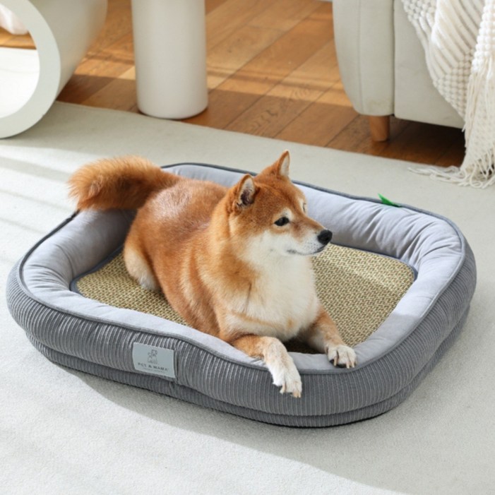 품질UP 가격 DOWN 런레이더 반려동물 강아지 마약 방석, 그레이, 1개