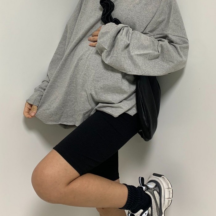 임산부 바이커 팬츠 5부 레깅스