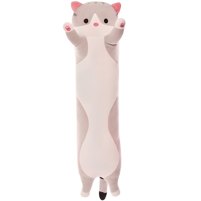 TCR 고양이 인형 안고자는 바디 필로우