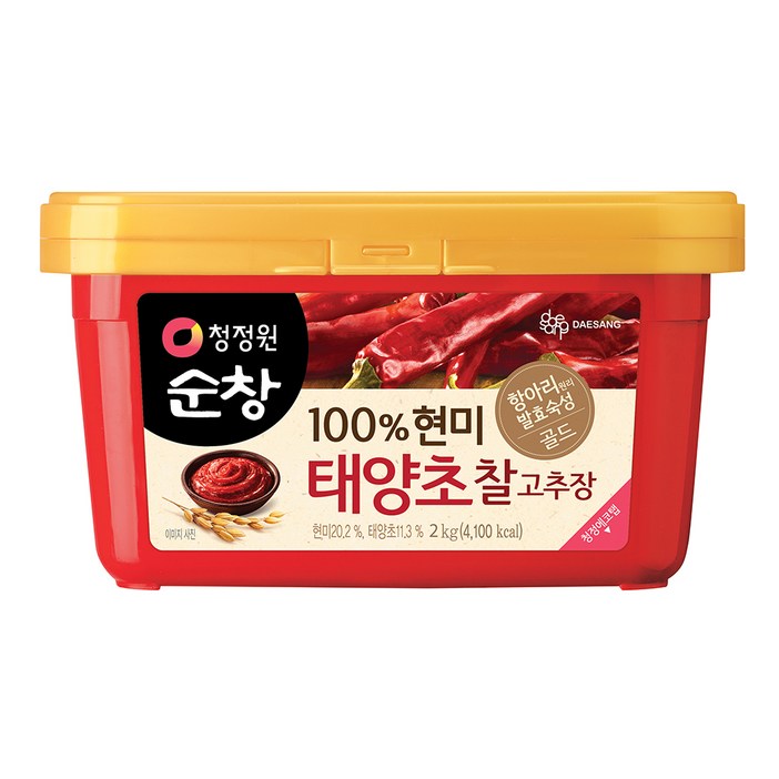 청정원순창 100% 현미 태양초 찰고추장