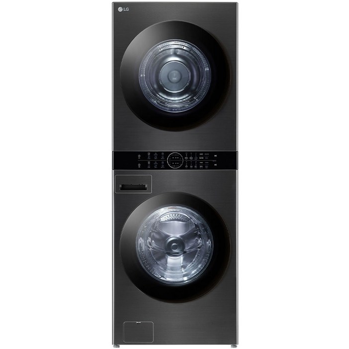 LG 트롬 오브제컬렉션 워시타워 W20KANQ 세탁기 23kg + 건조기 20kg 스페이스 블랙 방문설치
