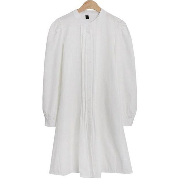 린다샵 두뉴라 베이직 핀턱 버튼 원피스 cpops8629k32