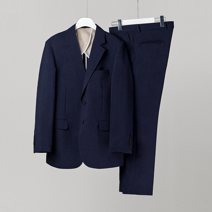 하이후 남성용 린넨 투버튼 캐주얼 수트 HU2004