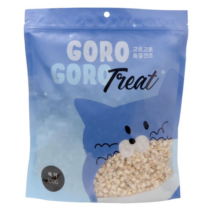 gorogoro 반려동물 고로고로릿 동결건조 미니트릿, 북어, 300g, 1개 gorogoro 반려동물 고로고로릿 동결건조 미니트릿, 북어, 300g, 1개
