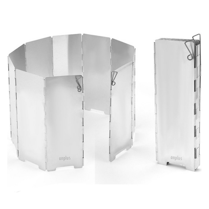 앙플러스 캠핑용 10단 버너 바람막이  파우치 세트, 단일색상, 1세트