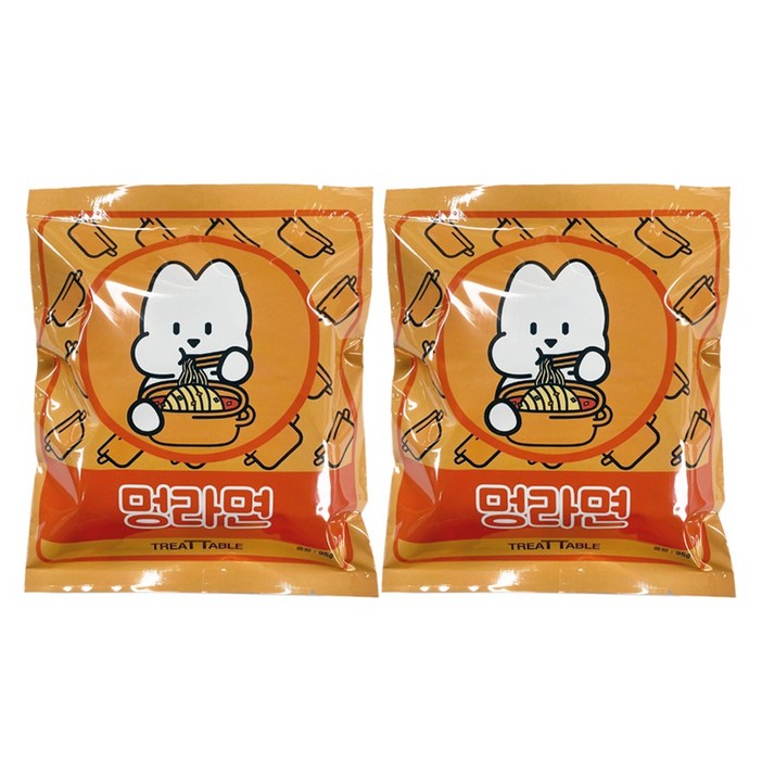 트릿테이블 강아지 멍라면