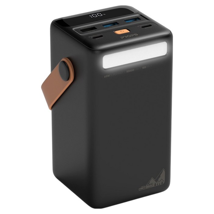 프롭스 65W PPS 초고속 충전 대용량 캠핑용 노트북 보조배터리 50000mAh C타입 프롭스 65W PPS 초고속 충전 대용량 캠핑용 노트북 보조배터리 50000mAh C타입