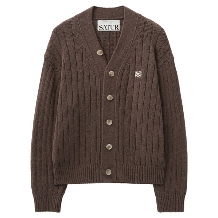 세터 남녀공용 파로 오버 사이즈 부클 가디건 SA233MKC03