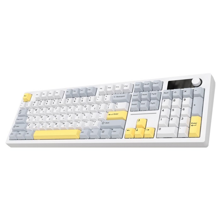 앱코 오피스워커 블루투스 104키 퀵스왑 HAIMU 기계식 유무선 키보드 HAIMU 저소음 바다소금