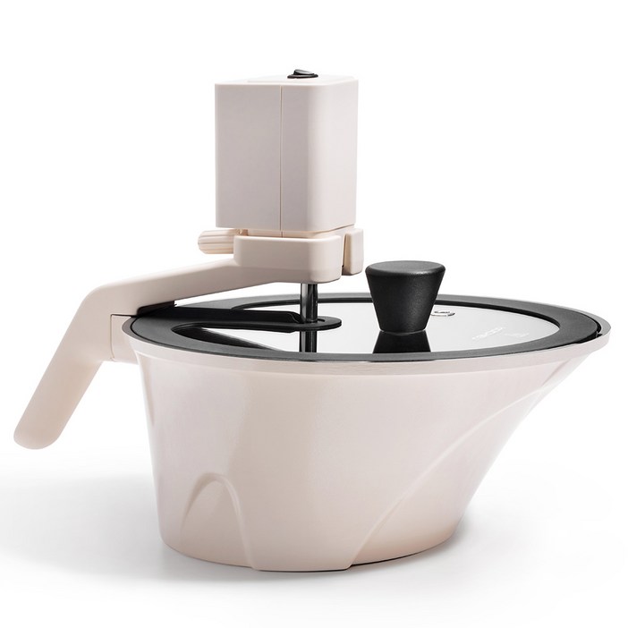 로이첸 인덕션 아이지글 자동회전롤팬 크림